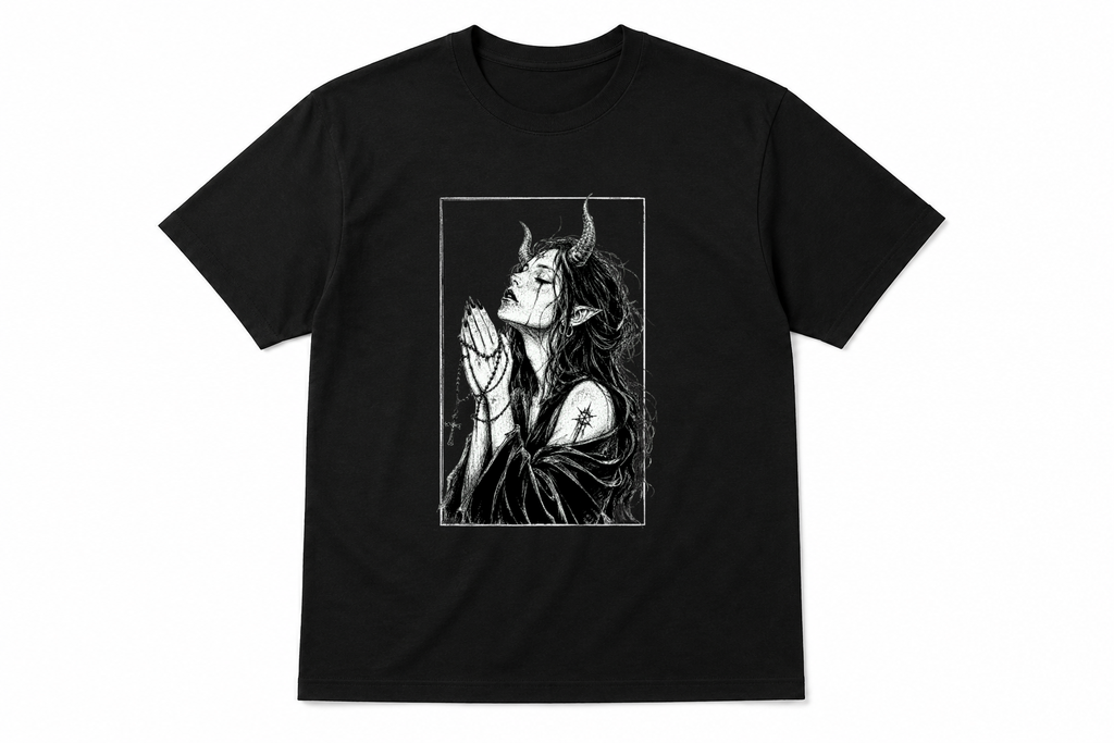 Demon praying T-Shirt