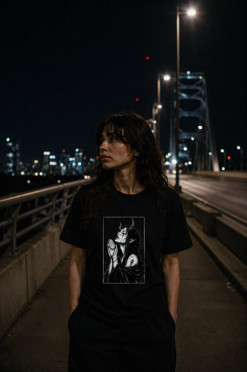 Demon praying T-Shirt